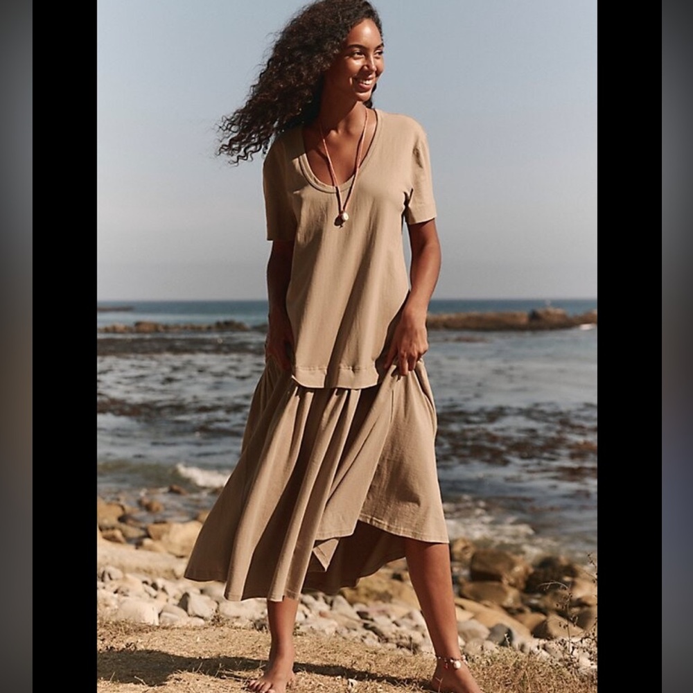 NWOT Free People Herron Drop-Waist Maxi Dress